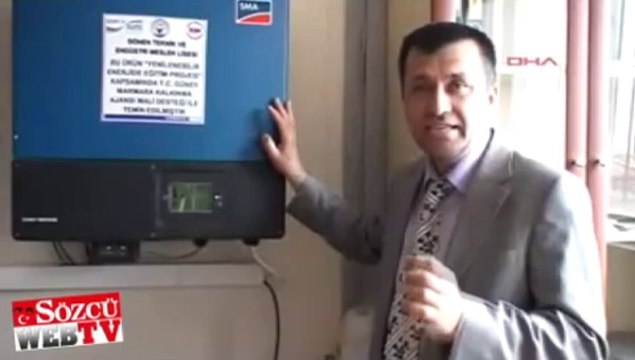 Bu okul kendi elektriğini üretiyor
