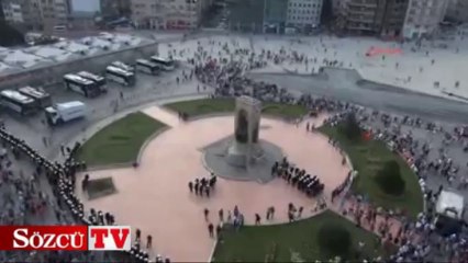 Gezi eylemine bisikletli destek