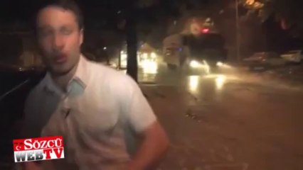 CNN muhabiri de TOMA’dan nasibini aldı