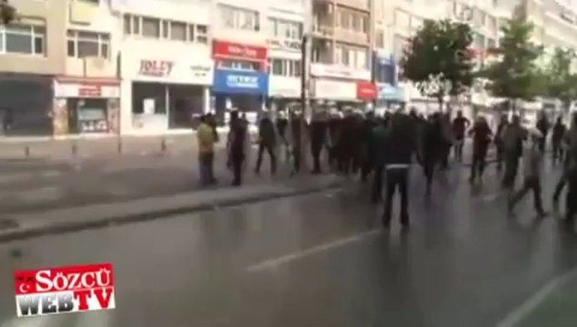 Bu görüntüler Harbiye’de sabah çekildi