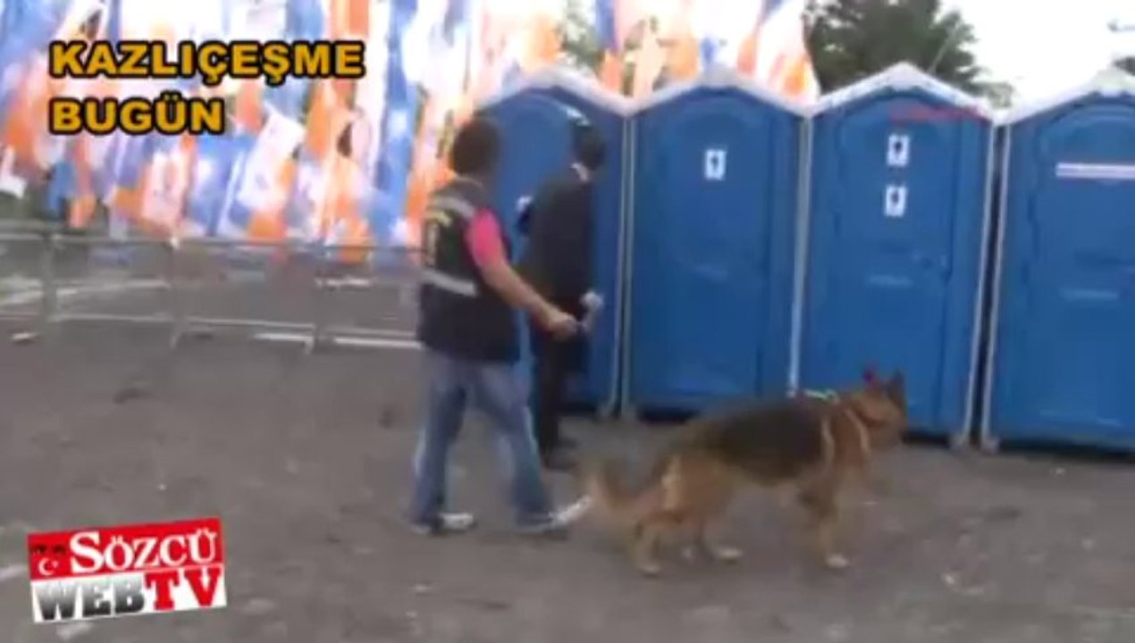 AKP mitingine yoğun güvenlik önlemi