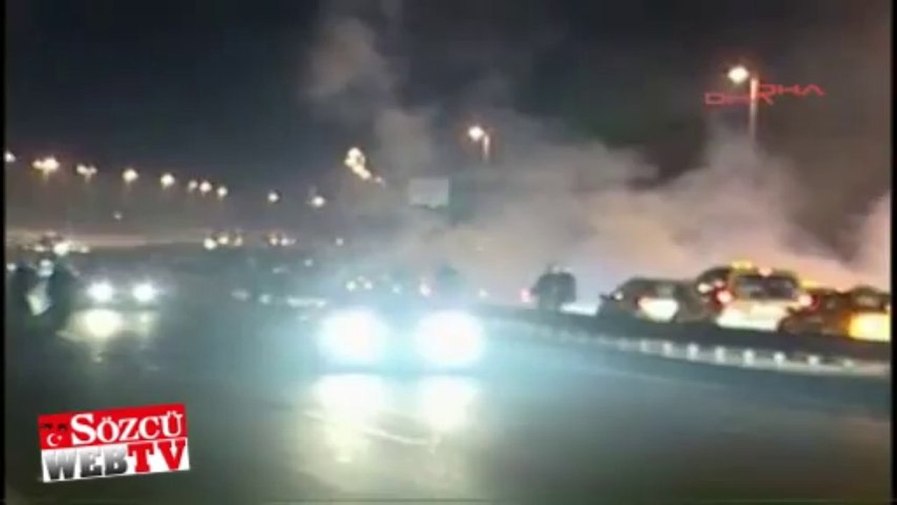 Boğaziçi köprüsü girişinde polis müdahalesi