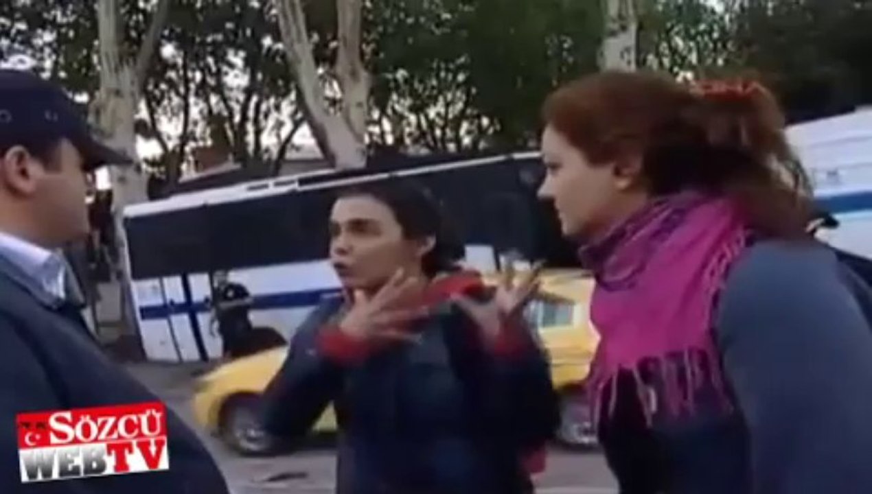 Eylemcilerden provokatör tepkisi