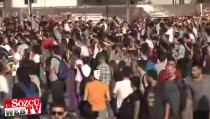 Taksim Meydanı’ndan alevler yükseldi