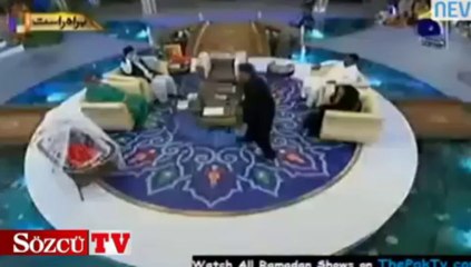 Canlı yayında bebek dağıtıyorlar