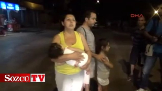 Bebeğiyle toma’nın önüne geçti