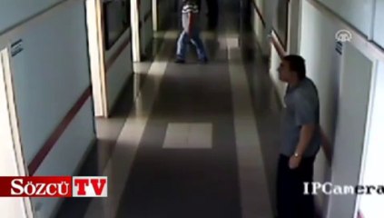 Hastaneyi orakla bastı