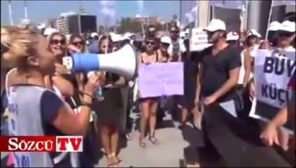 Hava-iş’ten adliye önünde protesto