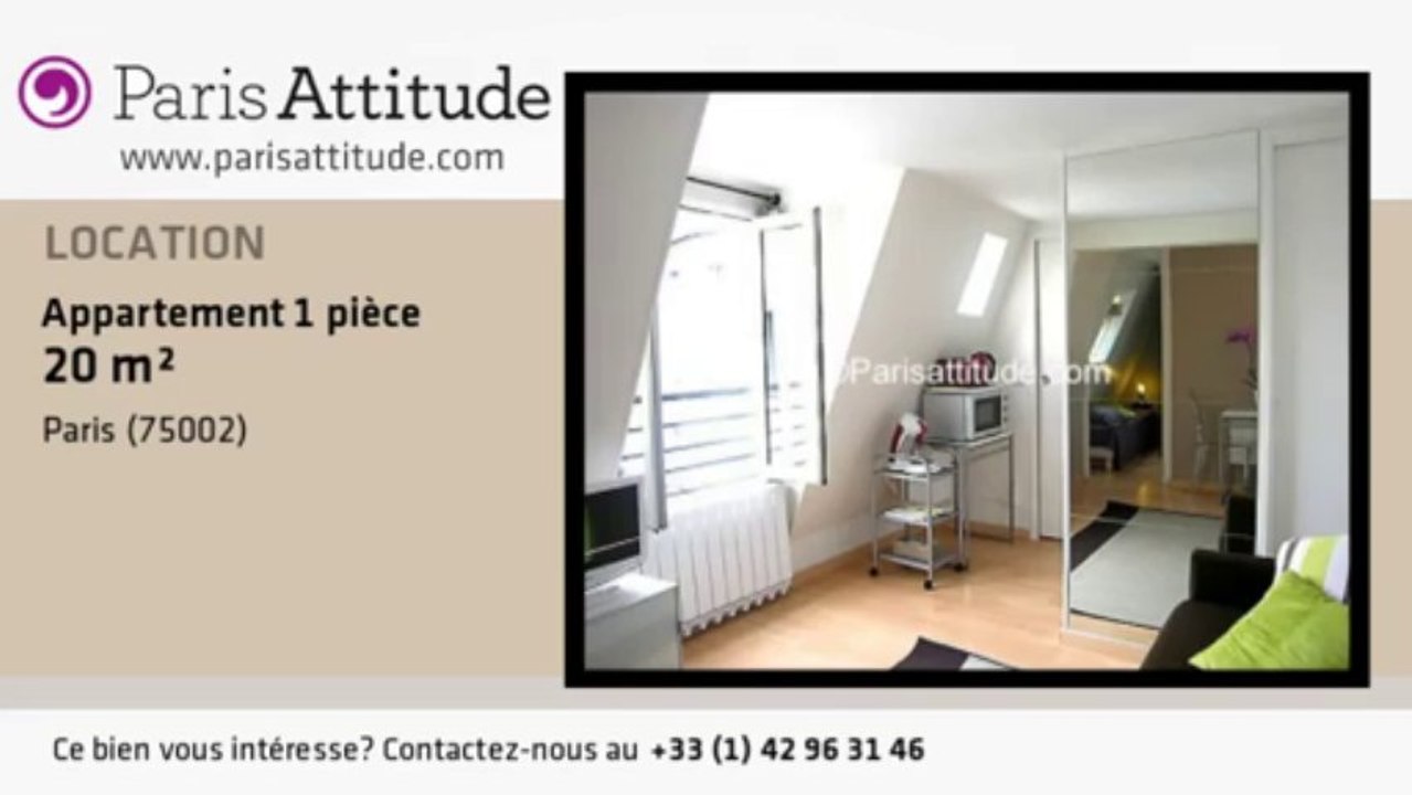 Appartement Studio à louer - Bourse, Paris - Ref. 3291