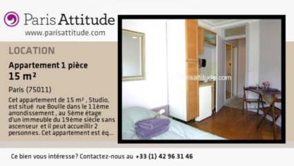 Appartement Studio à louer - Bastille, Paris - Ref. 6169