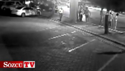 Kaza anı güvenlik kamerasında