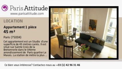 Appartement Studio à louer - Centre George Pompidou, Paris - Ref. 3290