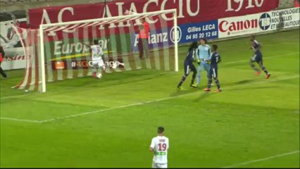 But Steed MALBRANQUE (56ème) - AC Ajaccio - Olympique Lyonnais (2-1) - 2013/2014