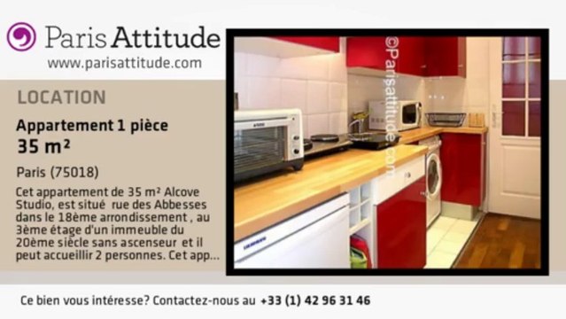 Appartement Alcove Studio à louer - Montmartre, Paris - Ref. 5930