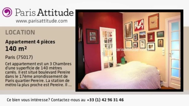 Appartement 3 Chambres à louer - Pereire, Paris - Ref. 2806