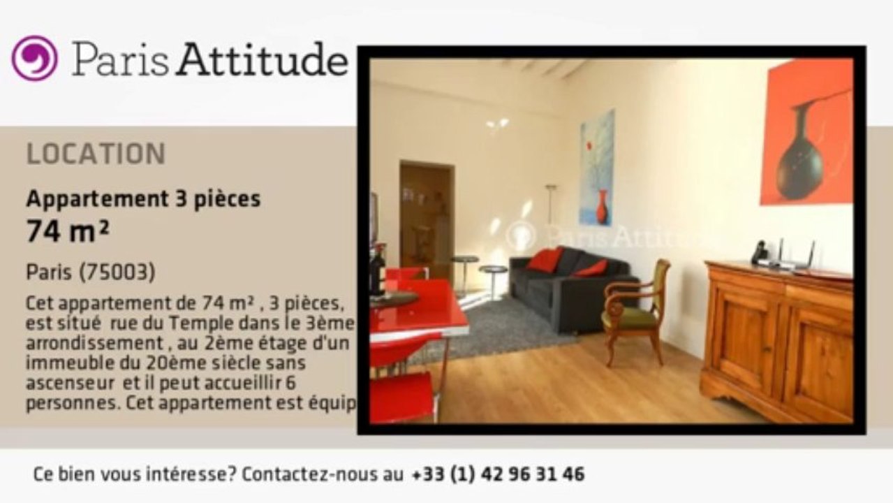 Appartement 2 Chambres à louer - Centre George Pompidou, Paris - Ref. 8697