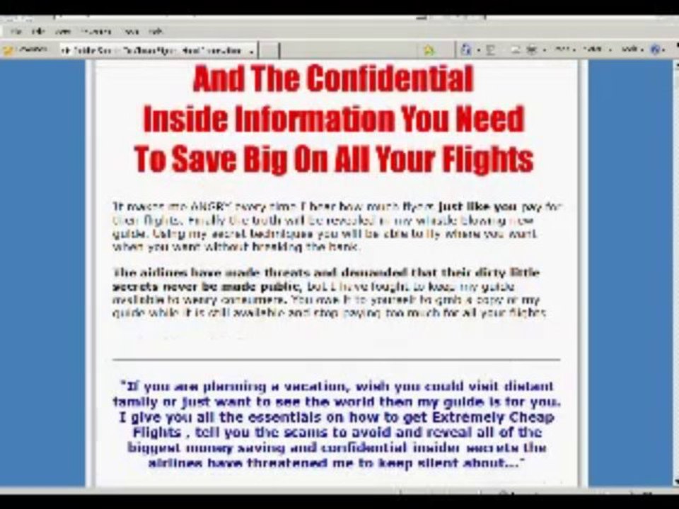 Insider Secrets To Cheap Flights