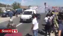 Silivri D-100′de polis müdahalesi