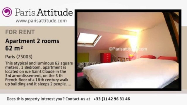 1 Bedroom Duplex for rent - Musée Picasso, Paris - Ref. 6171