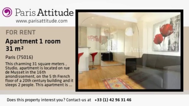 Studio Apartment for rent - Auteuil, Paris - Ref. 8684