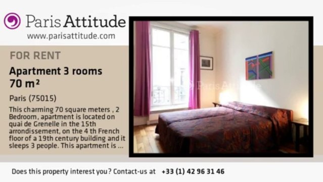 2 Bedroom Apartment for rent - Bir Hakeim, Paris - Ref. 8826