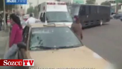 Meksika’da polis atları ortalığı birbirine kattı