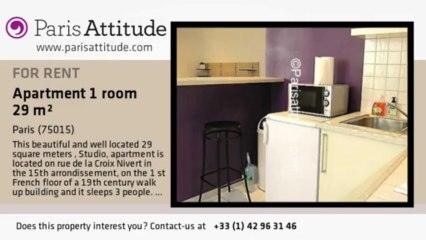 Studio Apartment for rent - Commerce, Paris - Ref. 5832
