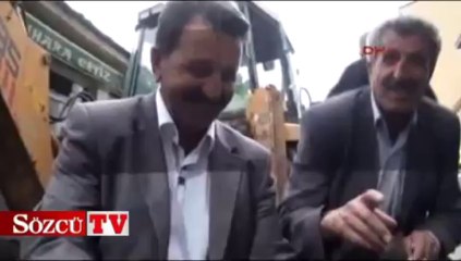 Dozerin kepçesine Rus mermisi takıldı