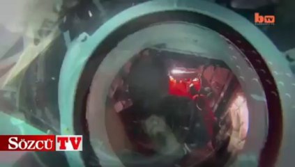 Eski ajan evinde denizaltı yaptı