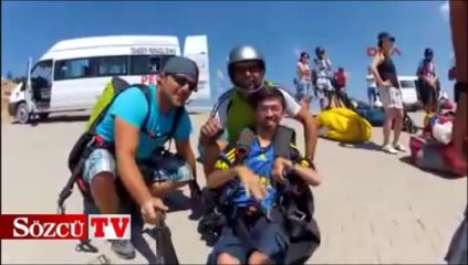 Engelleri uçarak aştı