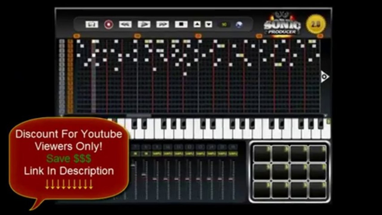 Beat Maker Online - Make Your Own Beats Easy with Sonic Producer + Discount!