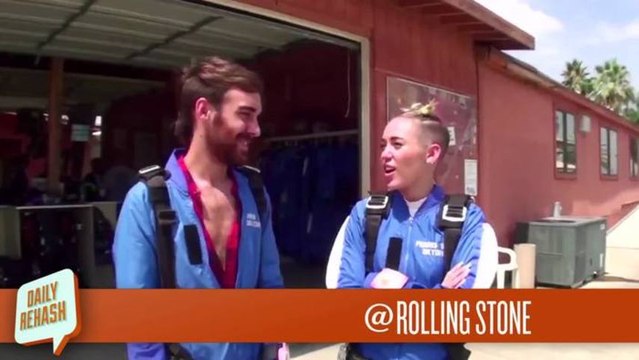 Miley Cyrus Jumps Out Of A Plane and SkyDives | DAILY REHASH | Ora TV