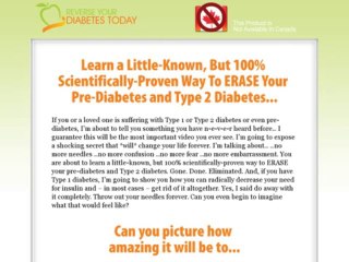 Reverse Your Diabetes Today Review + Bonus