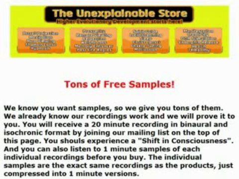 Binaural Beats and Isochronic Tones | Unexplainable Store | Binaural Beat Frequency
