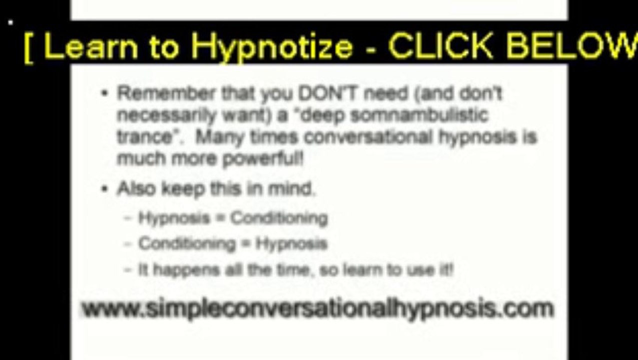 how to hypnotize someone using conversational hypnosis - [hypnotize anyone]