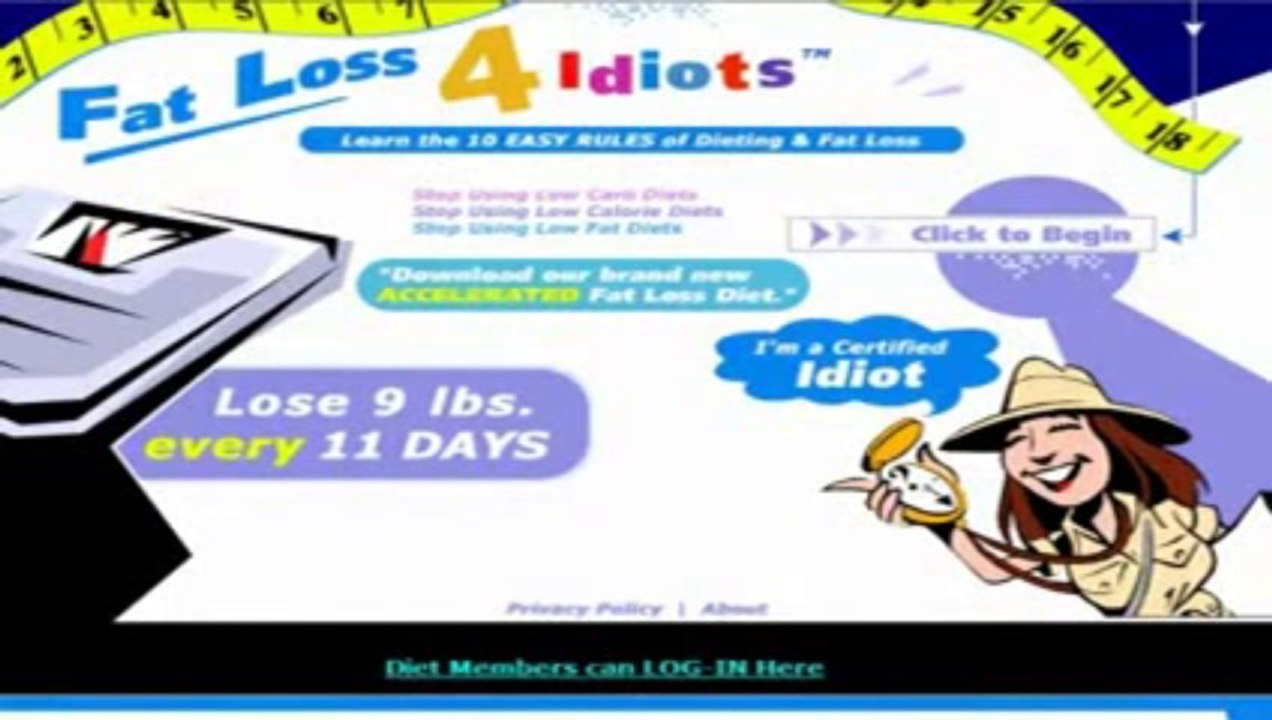 Fat Loss 4 Idiots Review - Look Inside Fat Loss for Idiots Program