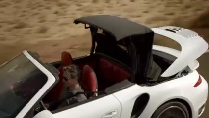 The Porsche 911 Turbo Cabriolet in motion