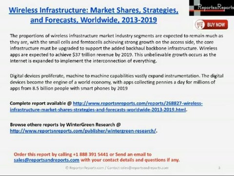 Wireless Infrastructure: Market Shares, Strategies, and Forecasts, Worldwide, 2013-2019