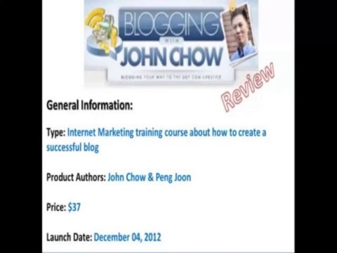 Blogging With John Chow | Watch this Blogging With John Chow Reviewz