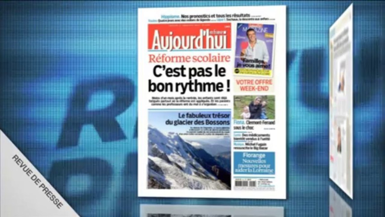 Revue de presse - Vendredi 27 septembre 2013