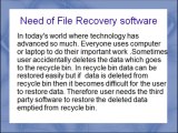 File recovery tool to recover deleted file