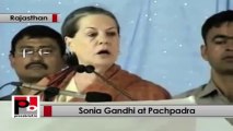 Sonia Gandhi in Rajasthan: Congress policies are aimed at empowering the weaker section
