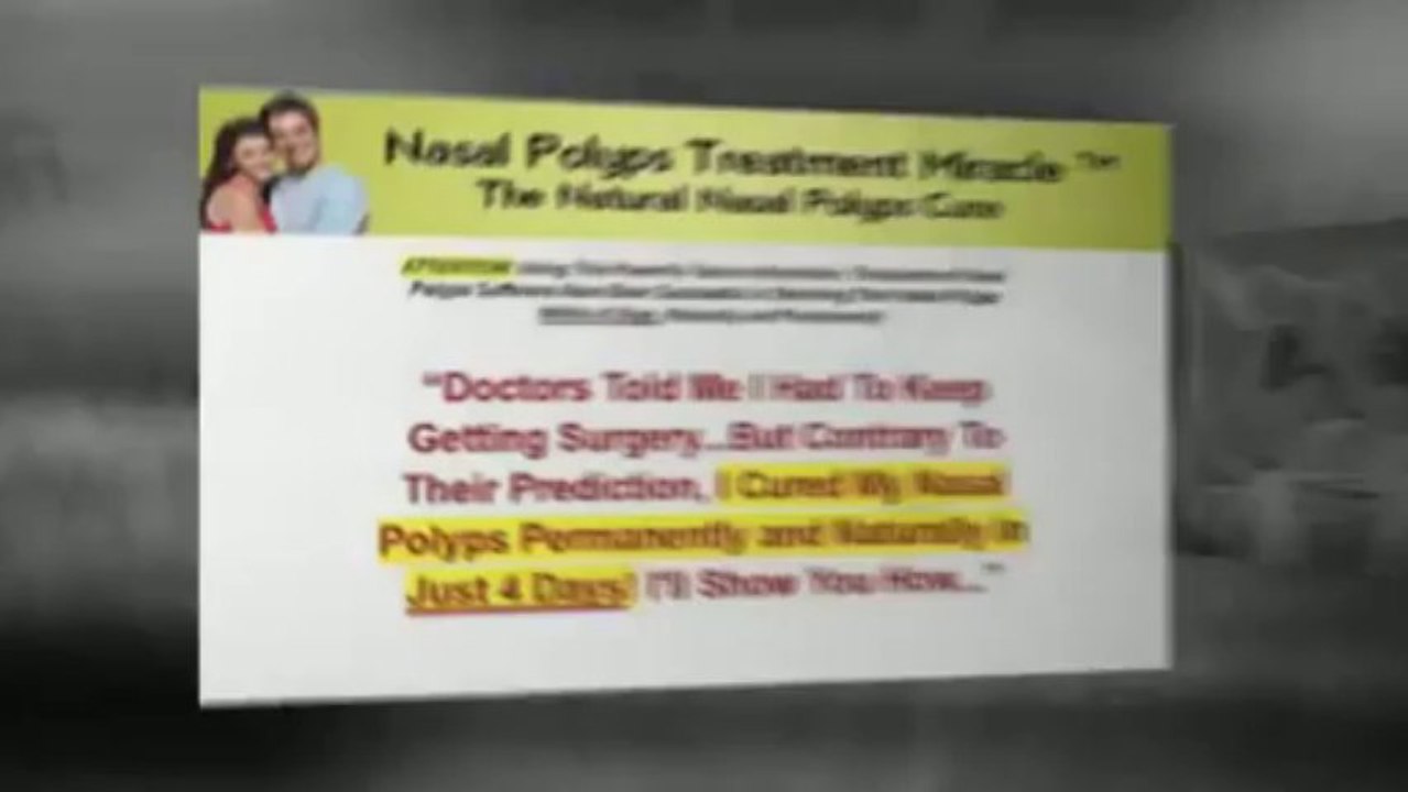 nasal polyps treatment miracle