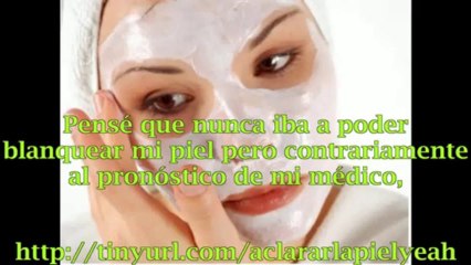 Aclarar la piel para siempre