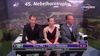 Nebelhorn Trophy 2013 Ronja ROLL / Gustav FORSGREN SP