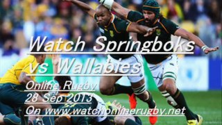 Live Rugby Springboks vs Wallabies On 28 Sep 2013