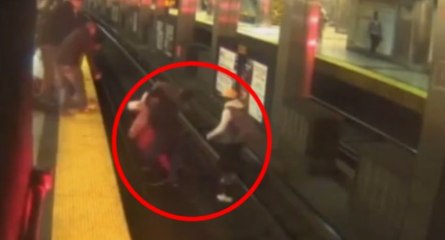 Ils sauvent un homme tombé dans le métro de Boston