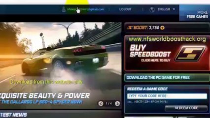 Need For Speed World Boost and money hacks work? (PROOF WITH FREE DOWNLOAD LINK)