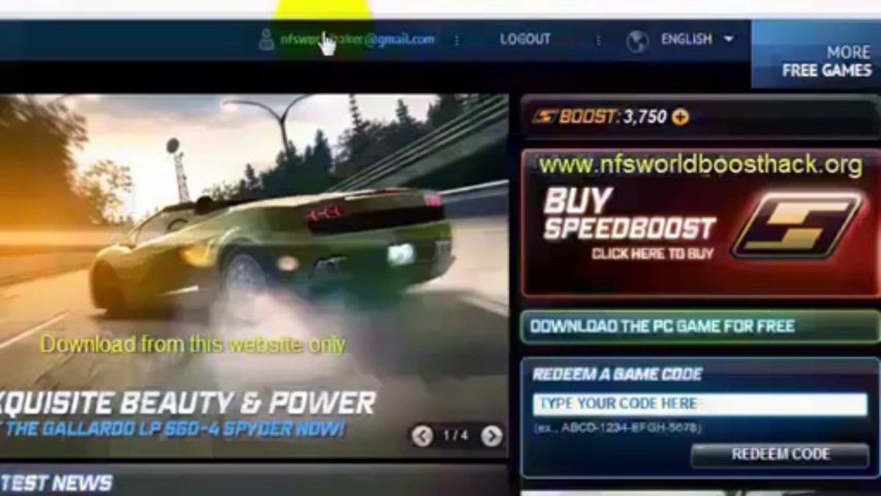 Need For Speed World Boost and money hacks work? (PROOF WITH FREE DOWNLOAD LINK)