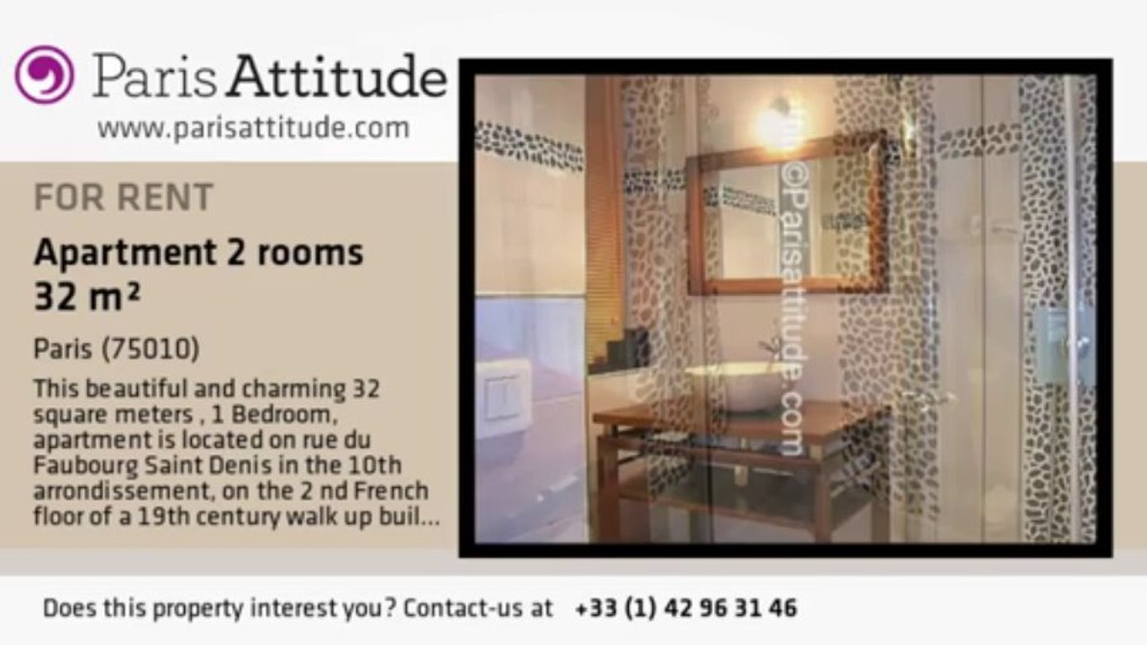 1 Bedroom Apartment for rent - Faubourg St Martin, Paris - Ref. 6925